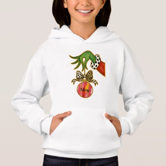 personalized Name Leopard Bow Parrot Ornament Hoodie (Vorderseite)