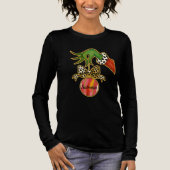 personalized Name Leopard Bow Parrot Ornament Tri-Blend Shirt (Vorderseite)