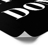 PERSONALIZED NAME MODERN MINIMAL GET THINGS DONE  POSTER (Ecke)