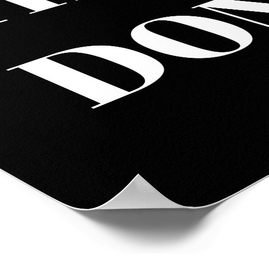 PERSONALIZED NAME MODERN MINIMAL GET THINGS DONE  POSTER (Ecke)