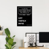 PERSONALIZED NAME MODERN MINIMAL GET THINGS DONE POSTER (Heimbüro)