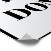 PERSONALIZED NAME MODERN MINIMAL GET THINGS DONE  POSTER (Ecke)