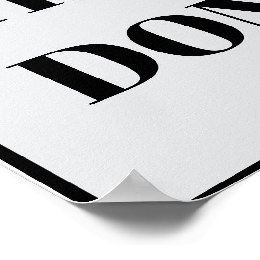 PERSONALIZED NAME MODERN MINIMAL GET THINGS DONE  POSTER (Ecke)