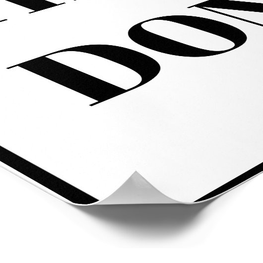 PERSONALIZED NAME MODERN MINIMAL GET THINGS DONE  POSTER (Ecke)