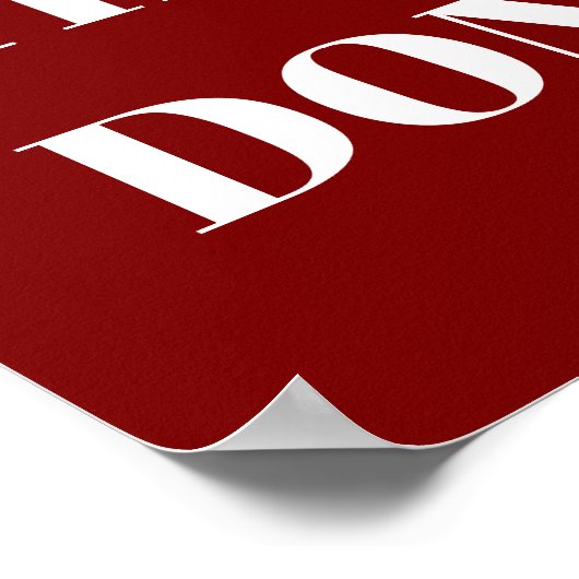 PERSONALIZED NAME MODERN MINIMAL GET THINGS DONE  POSTER (Ecke)