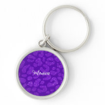 Personalized Name Modern Stylish Glitter purple 
