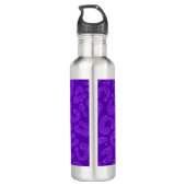 Personalized Name Modern Stylish Purple Glitter Edelstahlflasche (Rückseite)