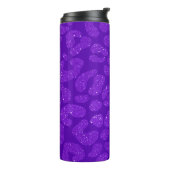 Personalized Name Modern Stylish Purple Glitter Thermosbecher (Nach links gedreht)