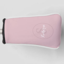 Personalized Name Monogram Dusty Rose Golf Headcover