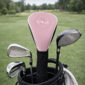 Personalized Name Monogram Dusty Rose Golf Headcover