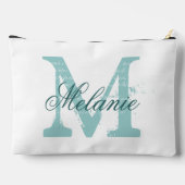 Personalized name monogram large cosmetic bags zubehörtasche (Rückseite)