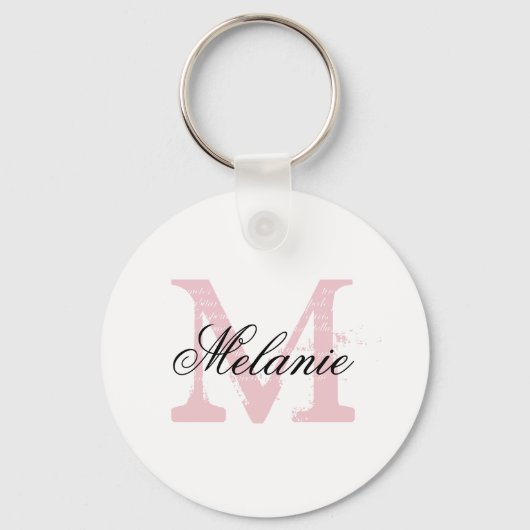 Personalized name monogram letter keychains schlüsselanhänger (Vorderseite)