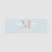 Personalized Name Monogram Namensschild (Vorderseite)