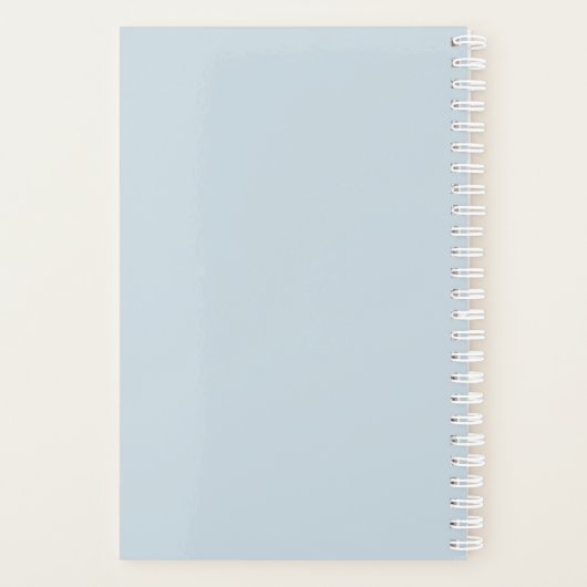 Personalized Name Monogram Planer (Rückseite)