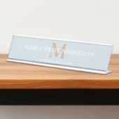 Personalized Name Monogram Schreibtischnamensplakette