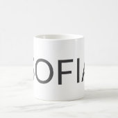 Personalized Name Mug – Custom Minimal Design Gift Kaffeetasse (Mittel)