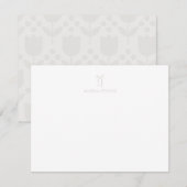 Personalized Name Neutral Bow Mitteilungskarte (Vorne/Hinten)