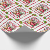 Personalized Name North Pole Delivery Christmas Geschenkpapier (Ecke)