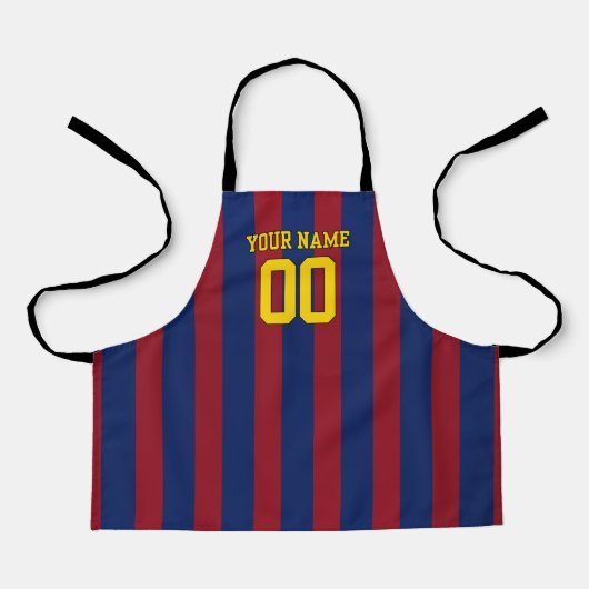  Personalized Name & Number Apron FCB Schürze (Vorderseite)