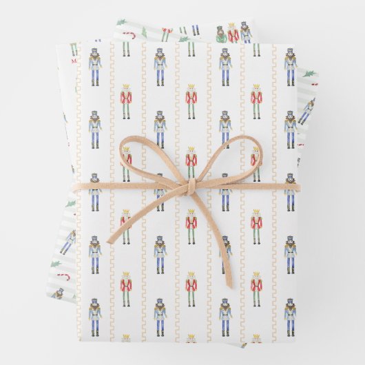 Personalized Name Nutcracker Christmas Geschenkpapier Set (Beispiel)
