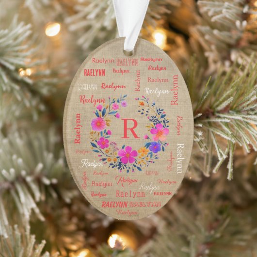 Personalized Name Ornament Add your Name (Baum)