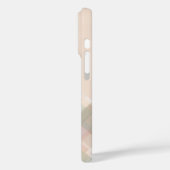 Personalized Name Pastel Plaid Peach Green Pretty  Case-Mate iPhone Hülle (Rückseite / Links)