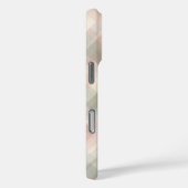 Personalized Name Pastel Plaid Peach Green Pretty  Case-Mate iPhone Hülle (Rückseite / Rechts)