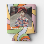 Personalized Name Photo Birthday Cooler Dosenkühler (Rückseite)