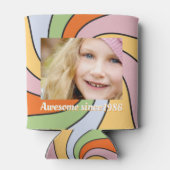 Personalized Name Photo Birthday Cooler Dosenkühler (Rückseite)