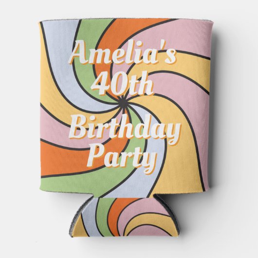 Personalized Name Photo Birthday Cooler Dosenkühler (Vorderseite)