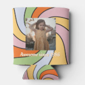 Personalized Name Photo Birthday Cooler Dosenkühler (Rückseite)