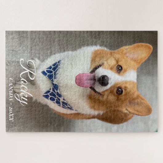 personalized NAME & Photo dog Puzzle (Horizontal)