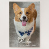 personalized NAME & Photo dog Puzzle (Vertikal)