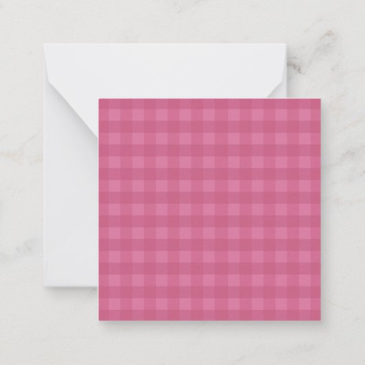 Personalized Name Pink Bow Note Card Mitteilungskarte (Rückseite)