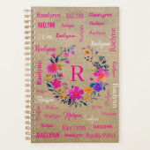 Personalized Name Planner Add your Name Planer (Vorderseite)