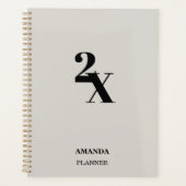 Personalized  Name Planner - Minimalist Modern  Planer (Vorderseite)