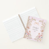 Personalized Name Pretty Vintage Floral Diary Notizblock (Innenseite)