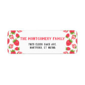 Personalized Name Red Strawberry Return Address (Vorne)