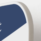 Personalized Name Red White Navy Blue Pickleball Schläger (Linke Seite)