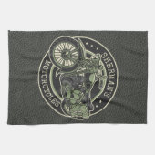 Personalized NAME Retro Military Motorcycle Biker Geschirrtuch (Horizontal)