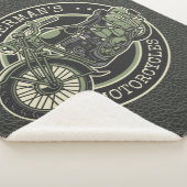 Personalized NAME Retro Military Motorcycle Biker Sherpadecke (3/4)