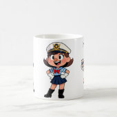 Personalized  Name Sailor Cartoon Character  Kaffeetasse (Mittel)