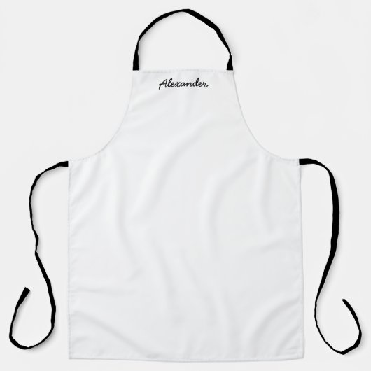 Personalized Name Script Fully Editable Colors Schürze (Vorderseite)