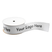 Personalized Name Simple Modern Your Logo White  Ripsband (Spule)
