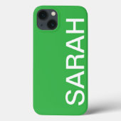 Personalized Name Simple Stylish Modern Minimal Case-Mate iPhone Hülle (Rückseite)