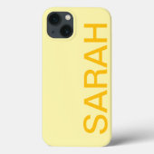 Personalized Name Simple Stylish Modern Minimal Case-Mate iPhone Hülle (Rückseite)
