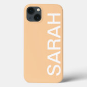Personalized Name Simple Stylish Modern Minimal Case-Mate iPhone Hülle (Rückseite)