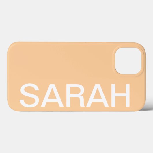 Personalized Name Simple Stylish Modern Minimal Case-Mate iPhone Hülle (Rückseite (Horizontal))