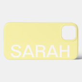 Personalized Name Simple Stylish Modern Minimal Case-Mate iPhone Hülle (Rückseite (Horizontal))