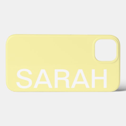 Personalized Name Simple Stylish Modern Minimal Case-Mate iPhone Hülle (Rückseite (Horizontal))